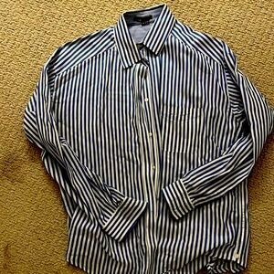 Vince blue and white button down size 8